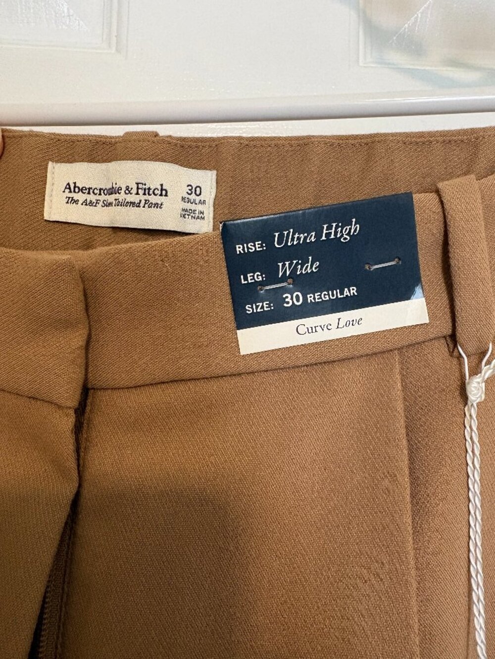NWT Abercrombie Curve Love Wide Leg Sloane Pant - Picture 4 of 7